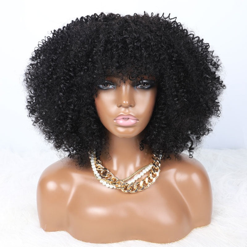 Full and Easy Jerry Curl Afro Wig