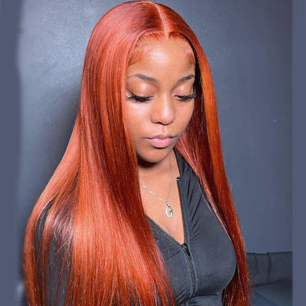 Virgin Silky Straight Lace Closure Wigs - 180% density