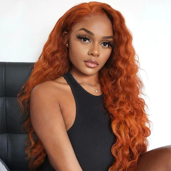 Water Wave Glueless Undetectable Lace  Closure Wig - 180% Density