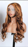 Gorgeous Highlight Body Wave Frontal Lace  Wig - 200% density