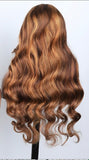 Gorgeous Highlight Body Wave Frontal Lace  Wig - 200% density