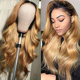 Ombre Loose Body Wave Wig - 200 %  density