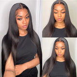 Virgin Silky Straight Lace Closure Wigs - 180% density